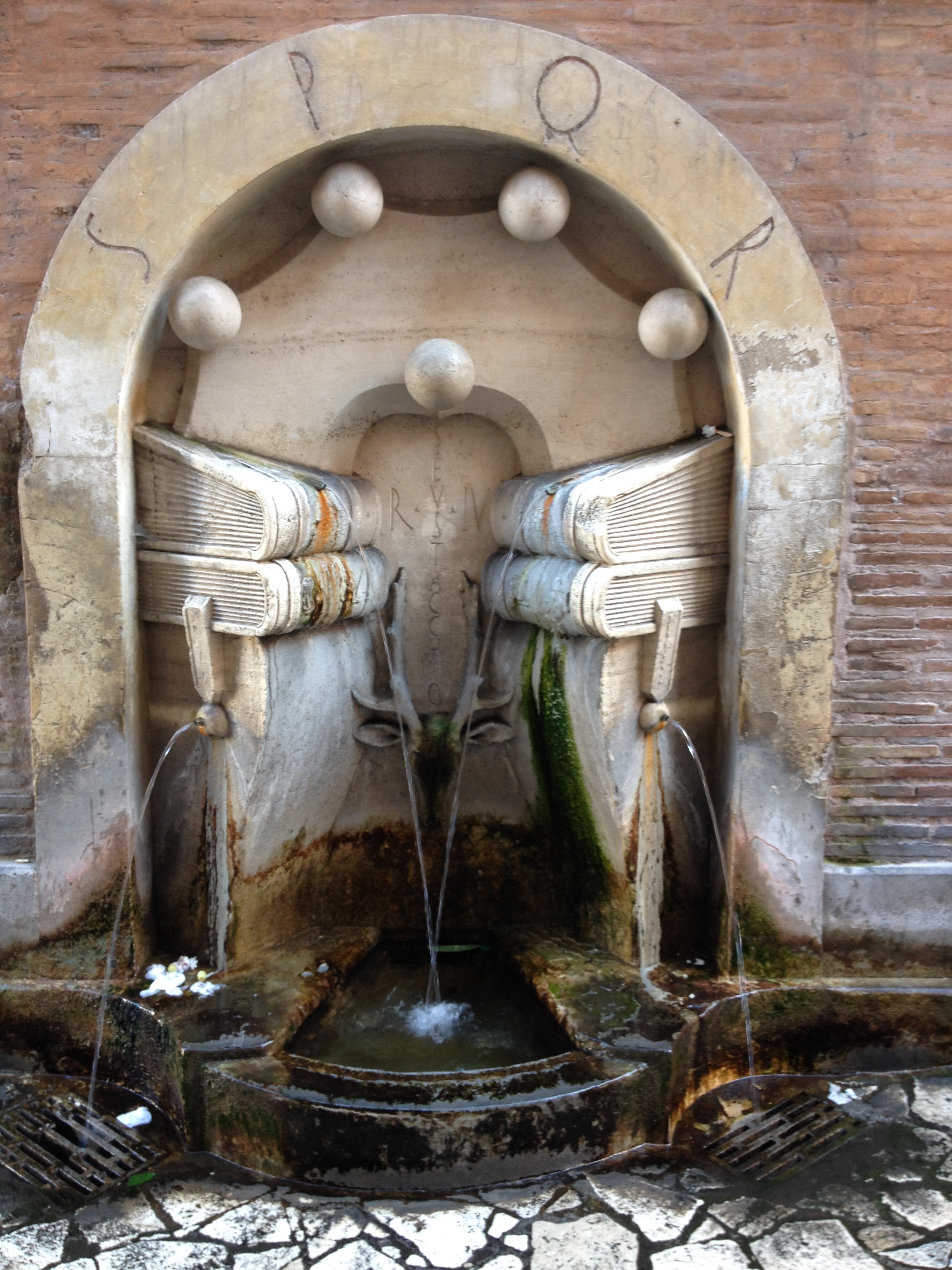 Rome University fountain